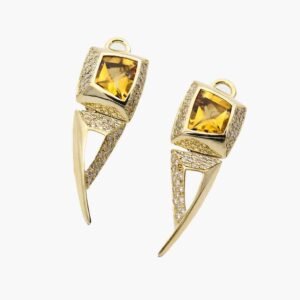 Home 7 Designs Sterling Silver Diamond Accent Earrings