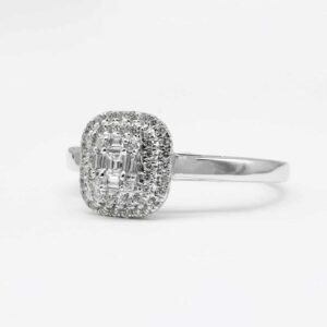 Home 11 Infinity X.O Diamond Ring in Sterling Silver